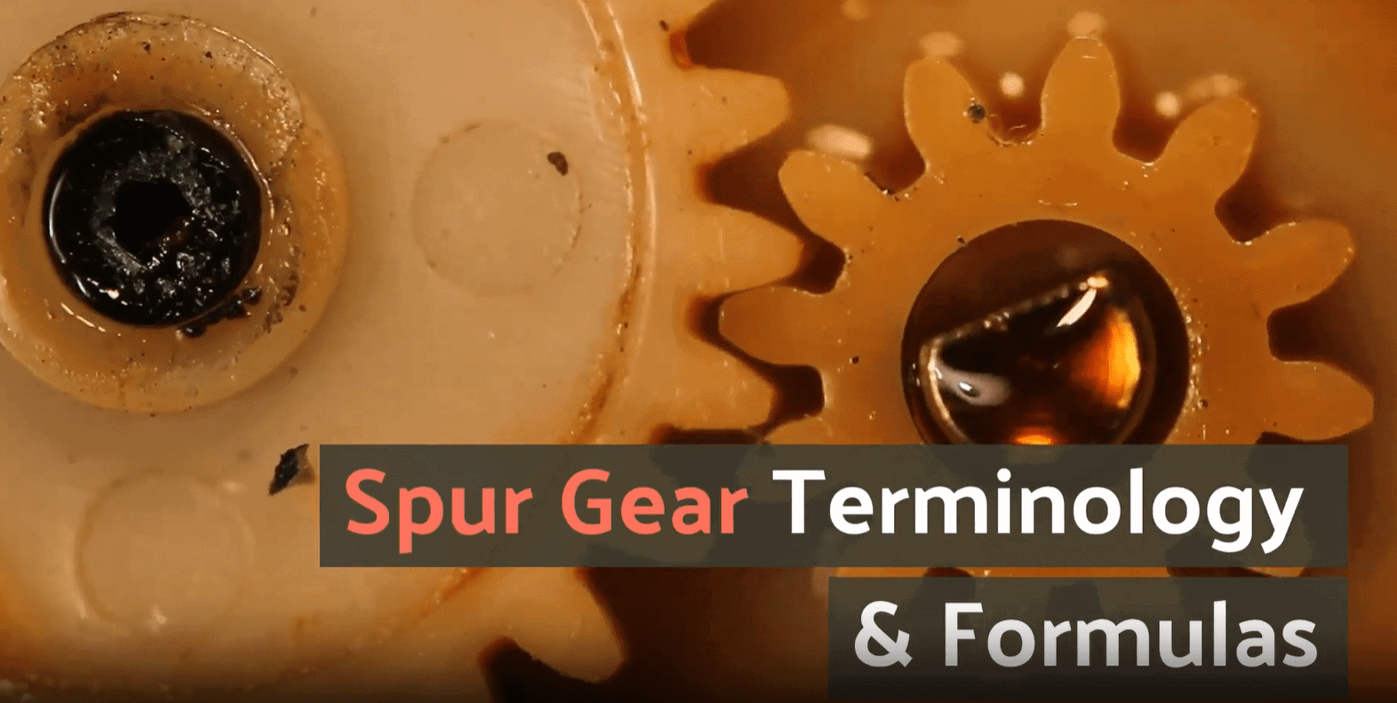 Spur Gear Terminology & Formulas